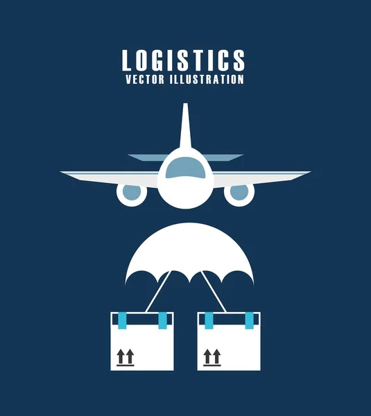 Logistieke dienst ontwerp — Stockvector