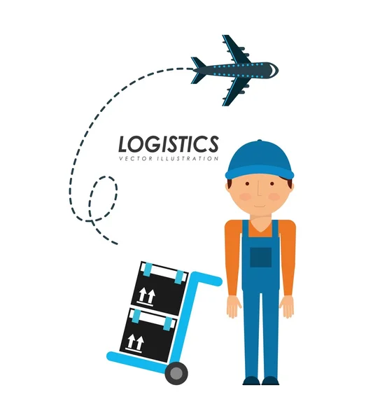 Conception de services logistiques — Image vectorielle