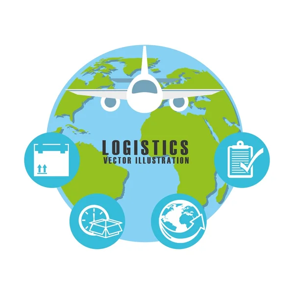 Návrh logistických služeb — Stockový vektor
