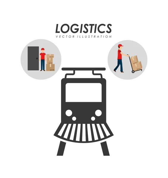 Conception de services logistiques — Image vectorielle