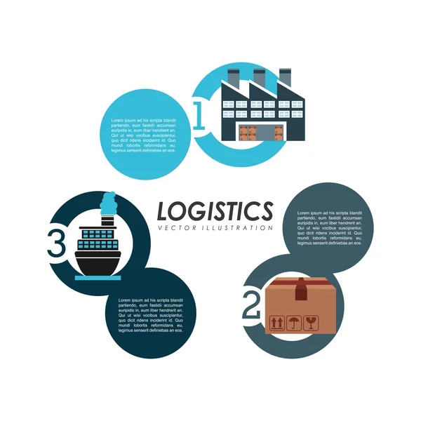 Conception de services logistiques — Image vectorielle