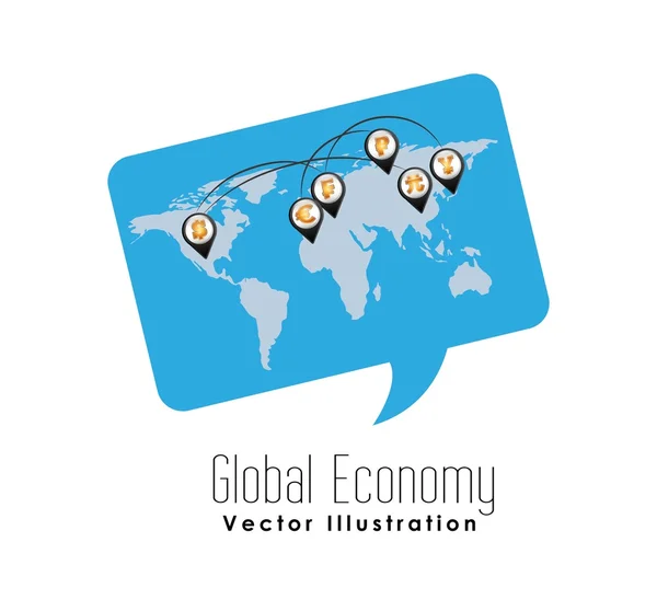 Global economy design — Stock Vector
