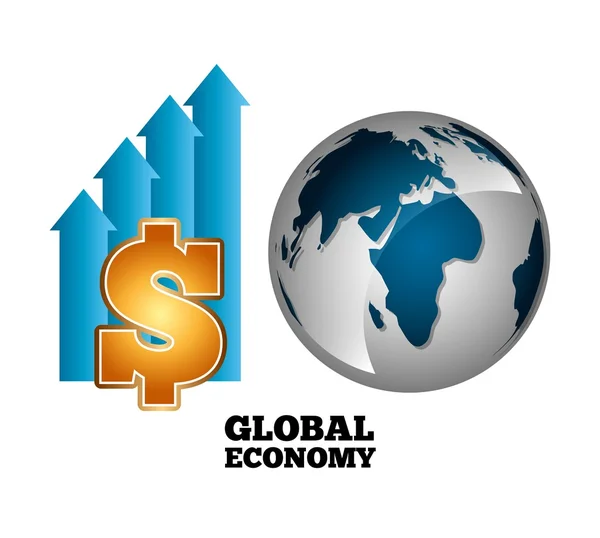 Globális gazdaság kialakítása — Stock Vector