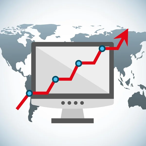 Diseño de economía global — Archivo Imágenes Vectoriales