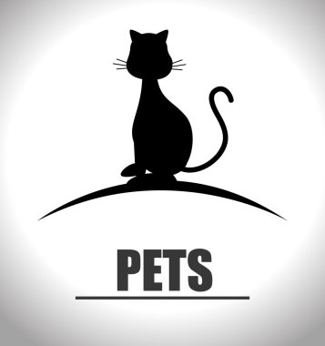 Evcil hayvanlar ve hayvanlar grafik tasarım