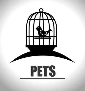 Evcil hayvanlar ve hayvanlar grafik tasarım