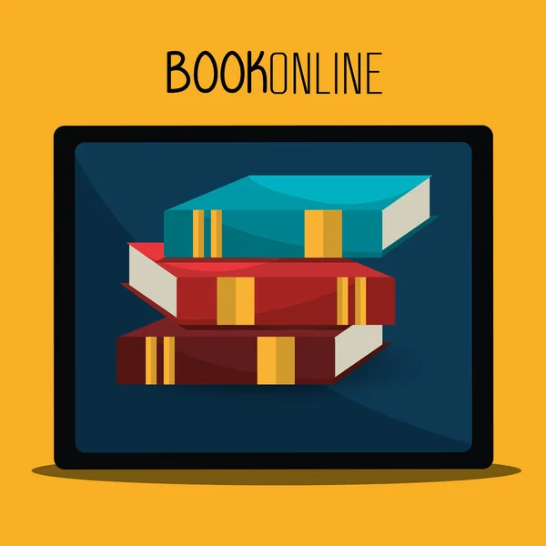 ELearning e libri online — Vettoriale Stock