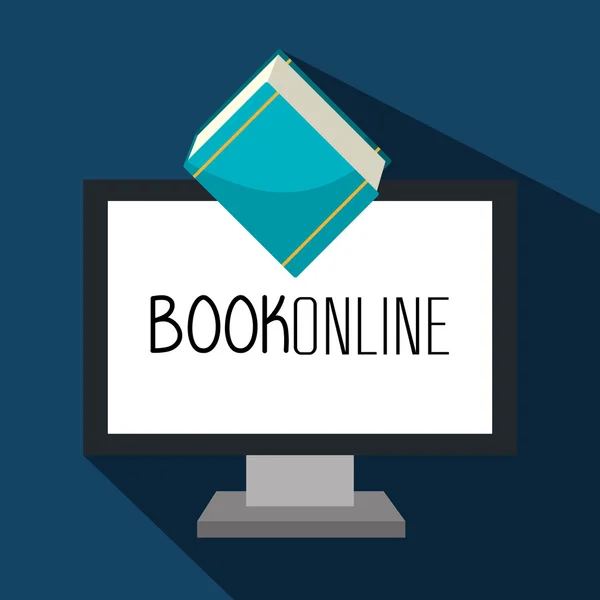 ELearning and online books — Stock Vector