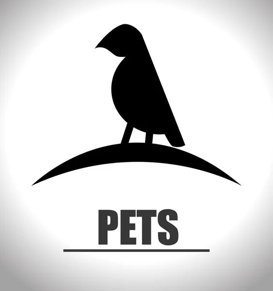 Diseño gráfico de mascotas y animales — Archivo Imágenes Vectoriales