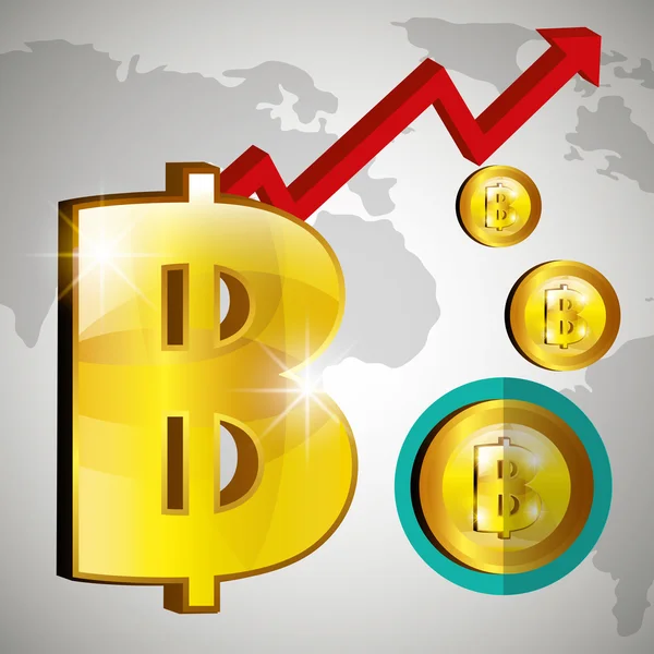 Dinero y economía global — Vector de stock