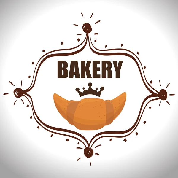 Bakery food and gastronomy — Stock Vector