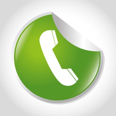 Telefon yuvarlak simge