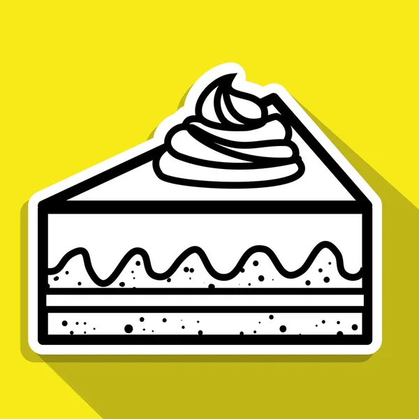 Dessert et design graphique doux — Image vectorielle