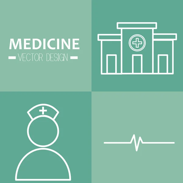 Salud médica gráfica — Vector de stock