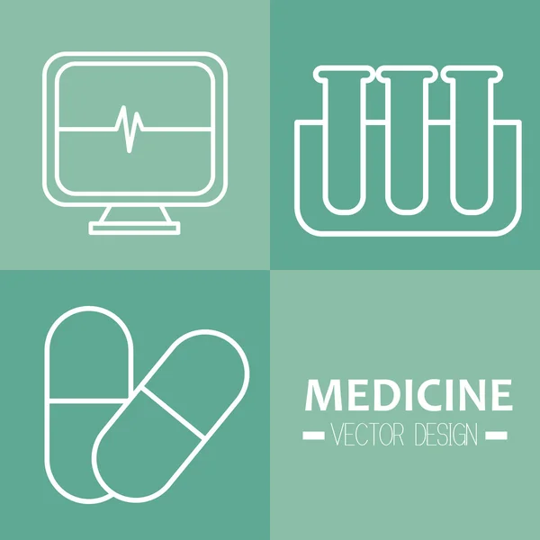 Santé médicale graphique — Image vectorielle