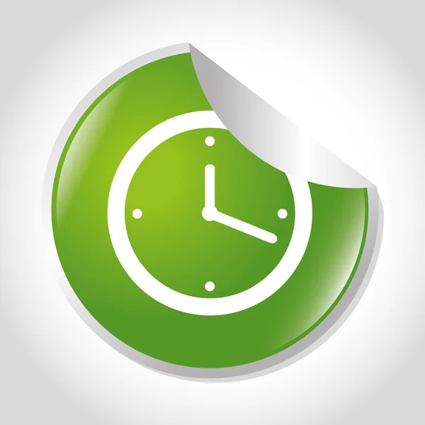 Icono de tiempo y reloj — Vector de stock