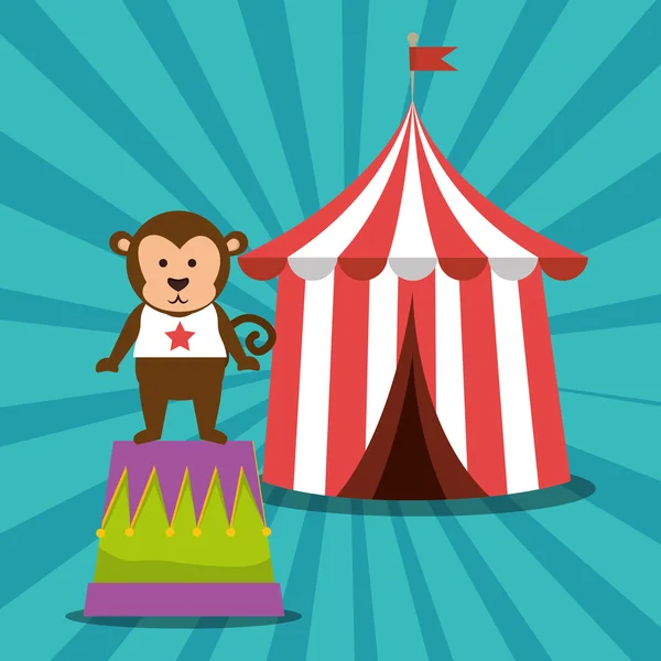 Circus carnival kermis — Stockvector