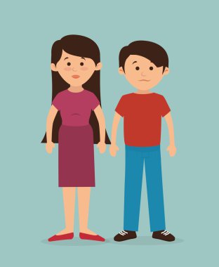 Çift aşk grafik tasarım