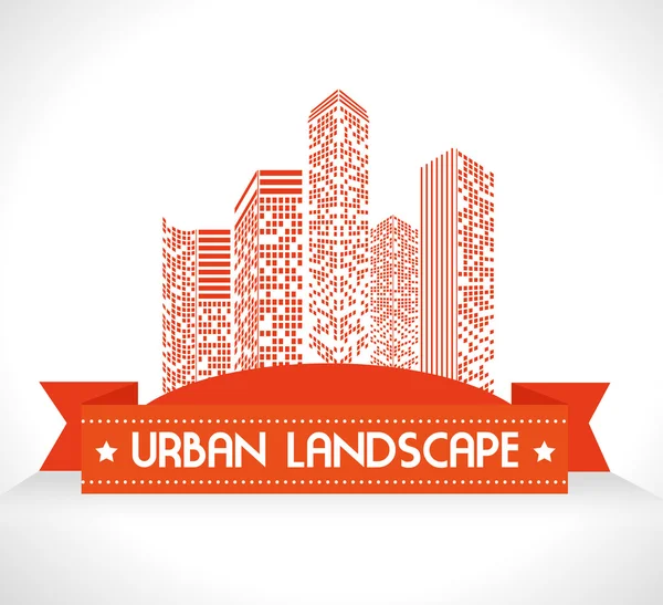 Urban and cityscape design — Stock Vector