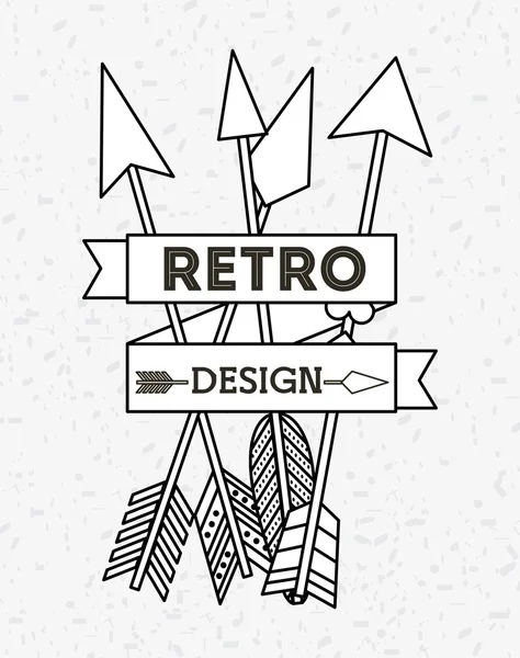 Design in stile retrò — Vettoriale Stock