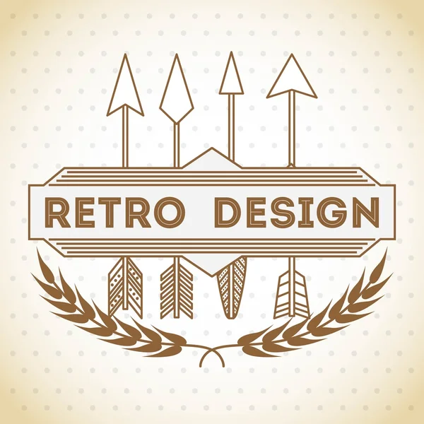 Diseño de estilo retro — Archivo Imágenes Vectoriales