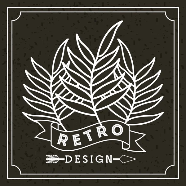 Design estilo retro — Vetor de Stock
