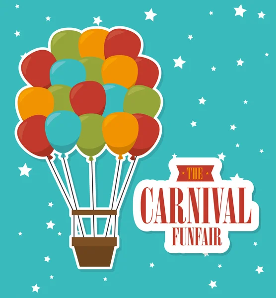 Cirkus Karneval zábavy — Stockový vektor