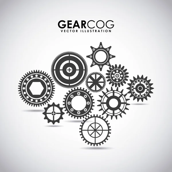 Gear wheel design — Stock Vector