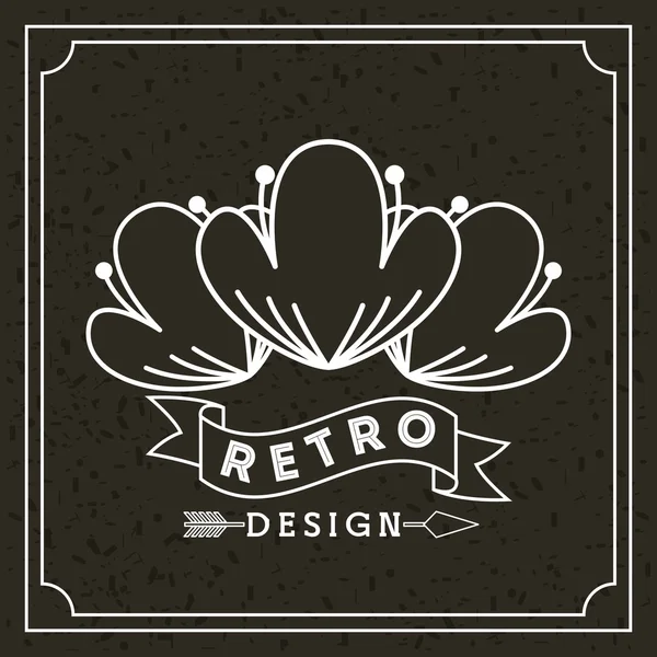 Retro styl designu — Stockový vektor