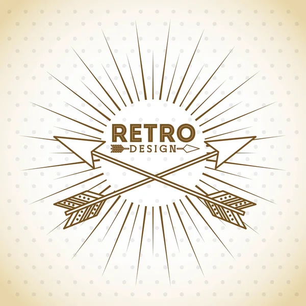 Diseño de estilo retro — Vector de stock