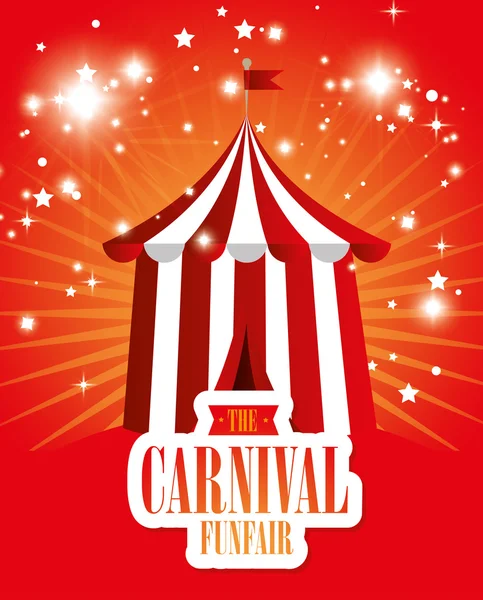 Intrattenimento carnevale Circus — Vettoriale Stock