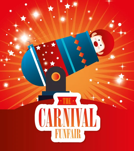 Cirkusz karnevál entertainment — Stock Vector
