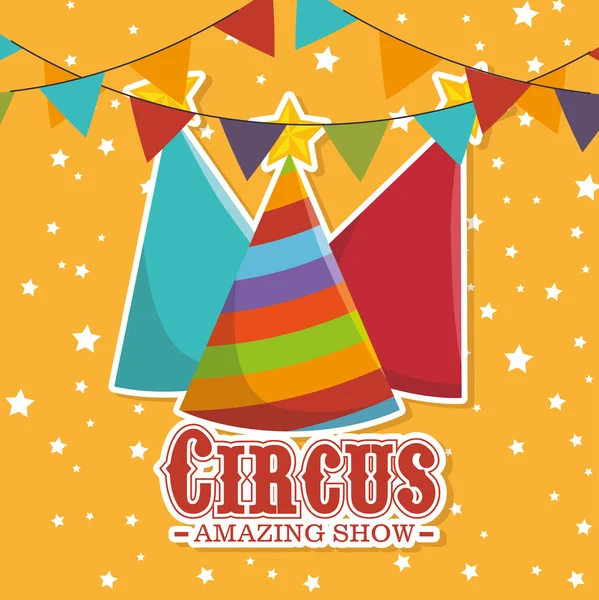 Circus carnaval entertainment — Stockvector