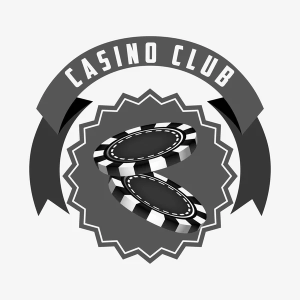 Casino clube design — Vetor de Stock