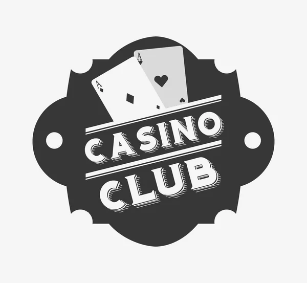 Casino clube design — Vetor de Stock