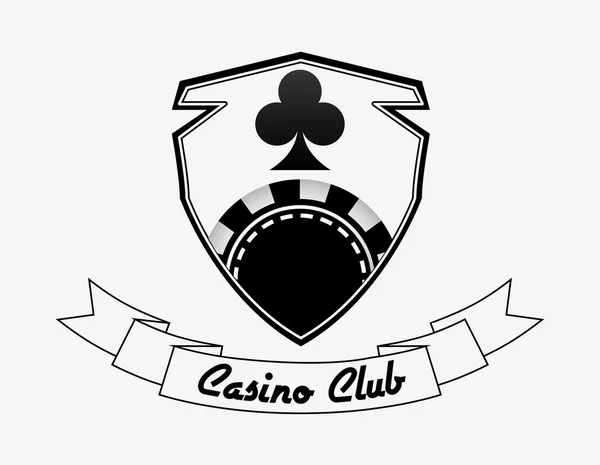 Casino club tasarım — Stok Vektör