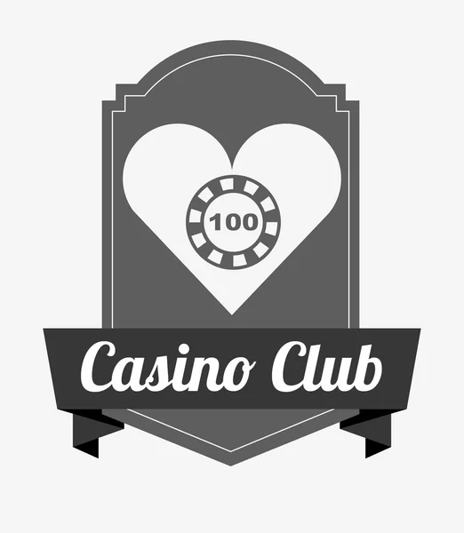 Casino clube design — Vetor de Stock