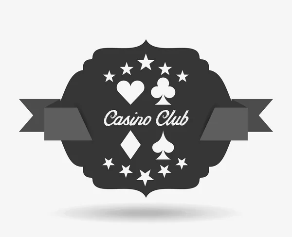 Casino clube design — Vetor de Stock