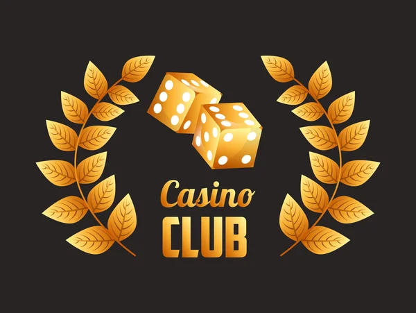 Diseño del club de casino — Vector de stock