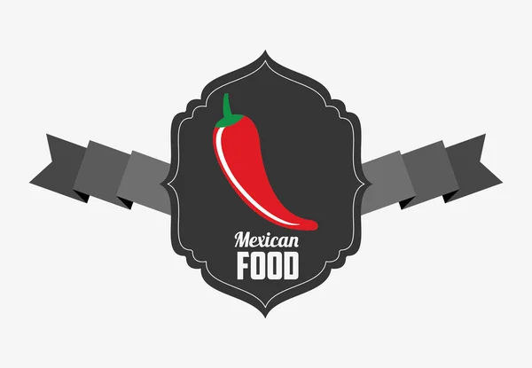 Diseño de alimentos mexicanos — Vector de stock