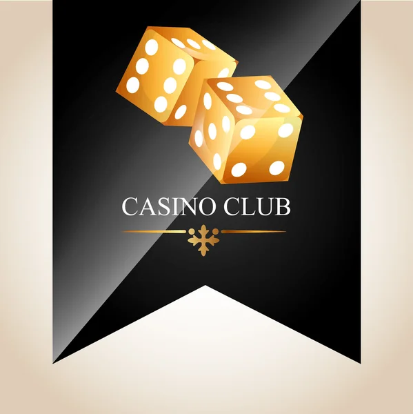 Diseño del club de casino — Vector de stock