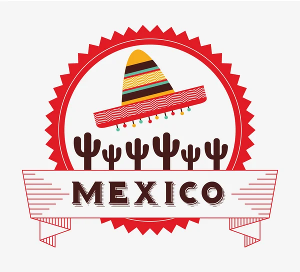 Viva Messico design — Vettoriale Stock