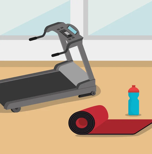 健身房和健康的生活方式 — 图库矢量图片