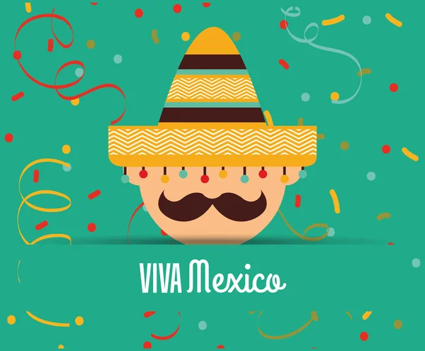 Viva Mexiku designu — Stockový vektor