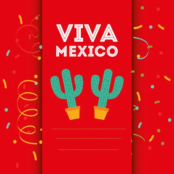 Diseño de Viva México — Archivo Imágenes Vectoriales