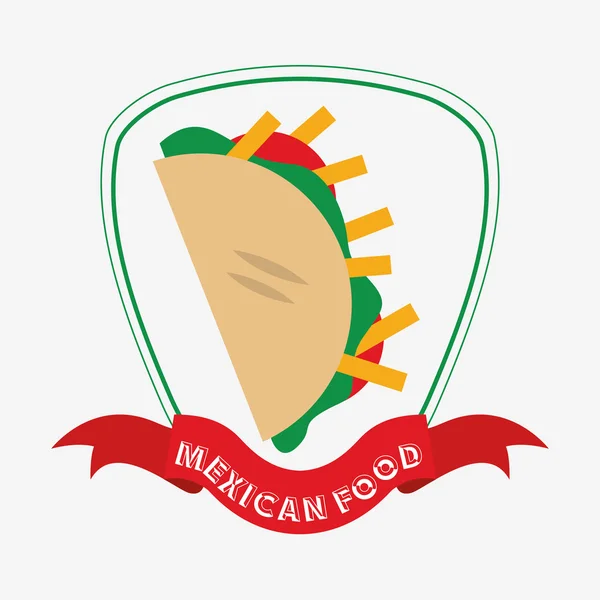 Design del cibo messicano — Vettoriale Stock