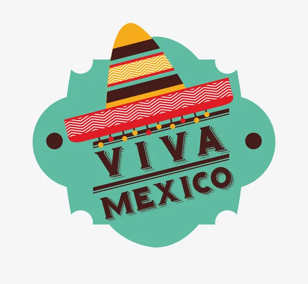 Viva mexico design — Stock Vector