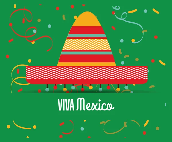 Desain Viva Mexico - Stok Vektor