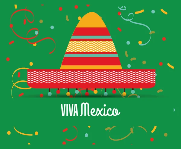 Diseño de Viva México — Vector de stock