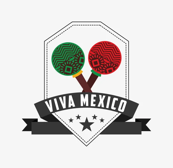 Viva mexico design — Stock Vector